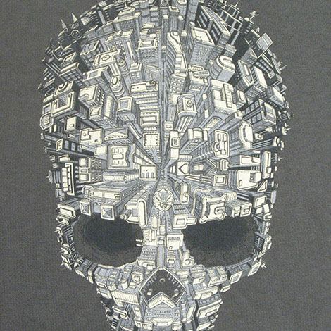 Another Threadless design. This is Welcome to Skull City.