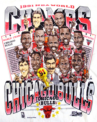 Chicago Bulls Champs 1991 Full